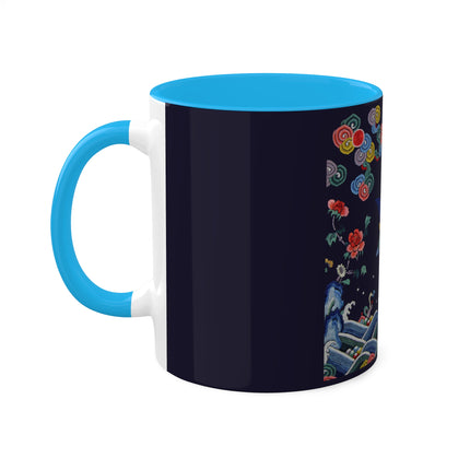 Rank Badge with Mandarin Duck Colorful Mugs, 11oz