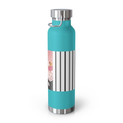 Pierrot & Fairies Dressed in Pink by Sofia Chiostri Copper Vacuum Insulated Bottle, 22oz