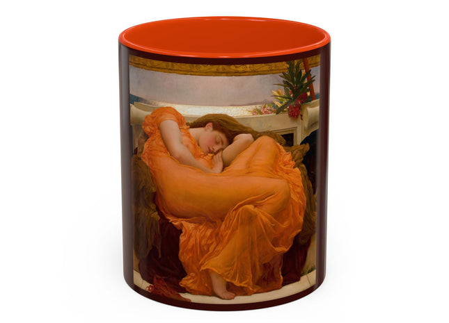 Flaming June by Frederic Leighton Colorful Mugs (11oz, 15oz)