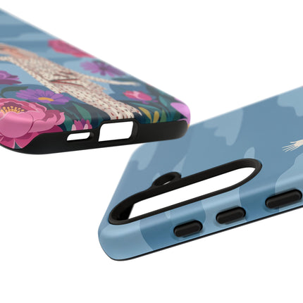 🌺👒 The Grand Flower Promenade Phone Case – Art Deco Fashion Illustration