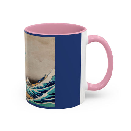 The Great Wave off Kanagawa by Katsushika Hokusai Colorful Mugs (11oz, 15oz)