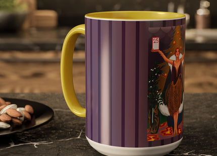 Countdown to Christmas Elegance Colorful Mugs (11oz, 15oz)