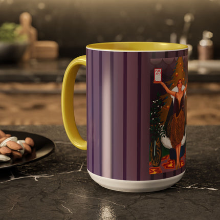Countdown to Christmas Elegance Colorful Mugs (11oz, 15oz)