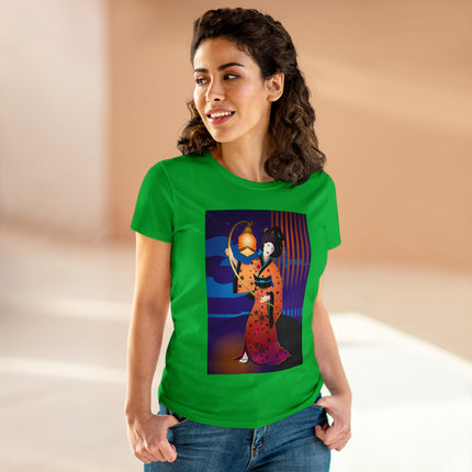 The Enchanting Geisha Women's Midweight Cotton Tee