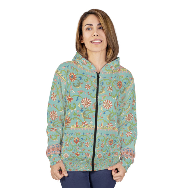 Chinese Ornament by Owen Jones Zip Hoodie (AOP)