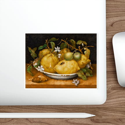 Still Life with Bowl of Citrons by Giovanna Garzoni Die-Cut Stickers (5 Sizes)