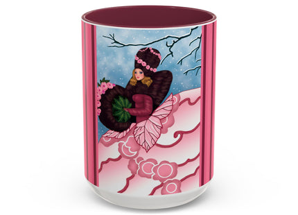 Winter Rose Empress Colorful Mugs (11oz, 15oz)