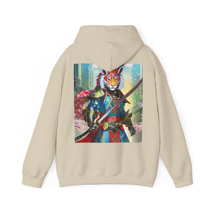 Cyberpunk Samurai Tiger – Heavy Blend™ Hooded Sweatshirt
