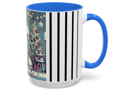 Whimsical Christmas Tea Party Colorful Mugs (11oz, 15oz)