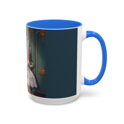 🕯️🎃 The Moonlit Manor Drawing Room Colorful Mug – Elegant Halloween Charm