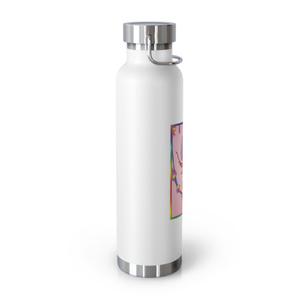 A Playful Fairy Jumps Rope Copper Vacuum Insulated Bottle, 22 oz