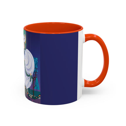 Moonlit Garden Waltz Colorful Mug (11oz, 15oz) – Rococo Romance, Garden Elegance & Enchanted Dance