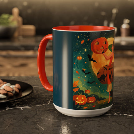 🦇🎃 The Witch Of Batwing Pumpkin Hollow Colorful Mug – Moonlit Halloween Charm