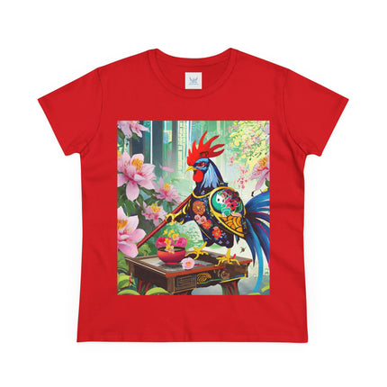 Cyberpunk Rooster Cotton Tee
