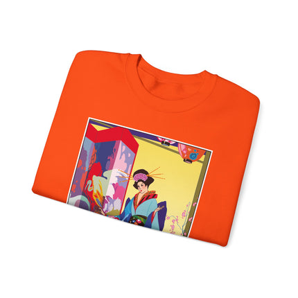 A Timeless Journey by Umberto Brunelleschi Heavy Blend™ Crewneck Sweatshirt