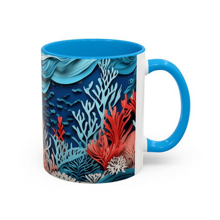 Enchanting Underwater Scene Colorful Mugs (11oz, 15oz)