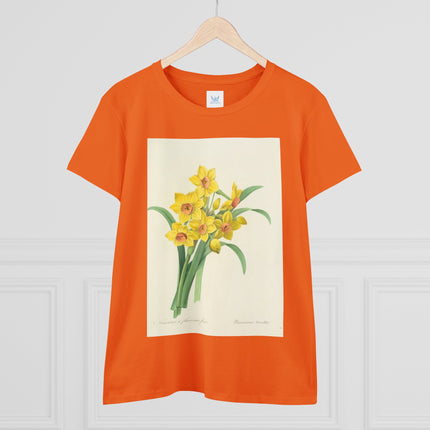 Choix des plus belles fleurs, Plate 052 by Pierre Joseph Redouté  Women's Midweight Cotton Tee