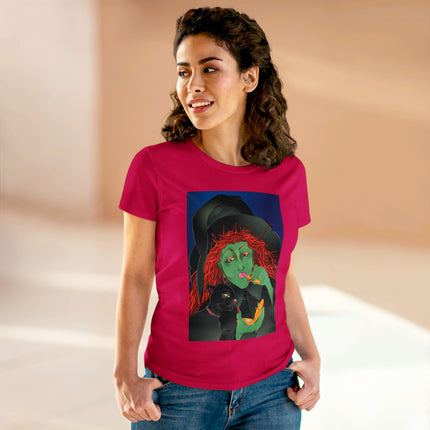 Mirror, Mirror A Witch's Touch Women's Midweight Cotton Tee