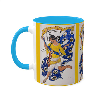 The Butterfly (Costume Design for Anna Pavlova) by Leon Bakst Colorful Mugs, 11oz