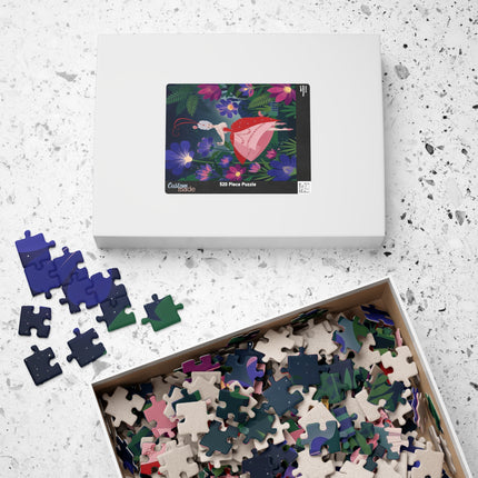 🌺✨ The Lady Of The Starlit Enchanted Garden Puzzle – Art Deco Floral Fantasy