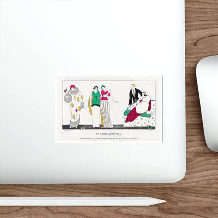 Le Choix difficile (The Difficult Choice) by Charles Martin Die-Cut Stickers (5 Sizes)