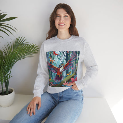 Colorful Raptor Unisex Heavy Blend™ Crewneck Sweatshirt