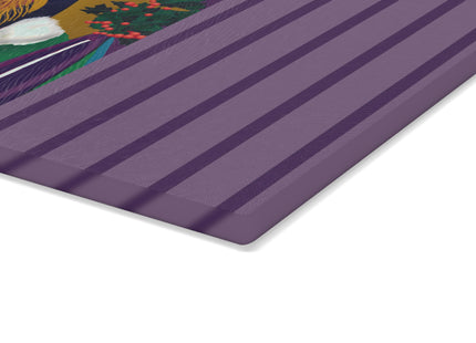 Countdown to Christmas Elegance Glass Cutting Board
