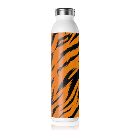 Classic Tiger Print Slim Water Bottle