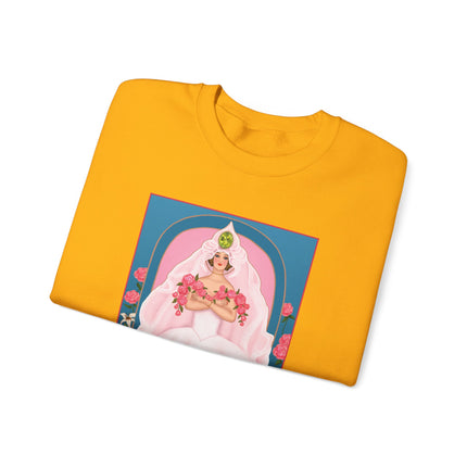 August & Peridot (from the Gem Series) by Sofia Chiostri Unisex Heavy Blend™ Crewneck Sweatshirt