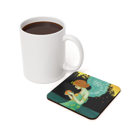 Twilight Angel Cork Back Coaster
