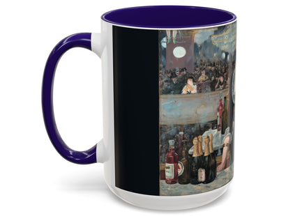 A Bar at the Folies-Bergère by Edouard Manet Colorful Mugs (11oz, 15oz)