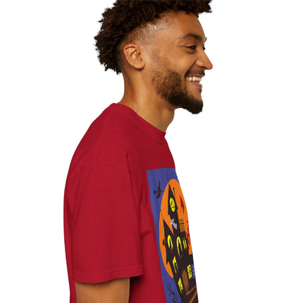 Halloween Night at the Haunted House Unisex Garment-Dyed T-shirt