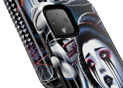 Geisha’s Black Ink Tears Phone Cases