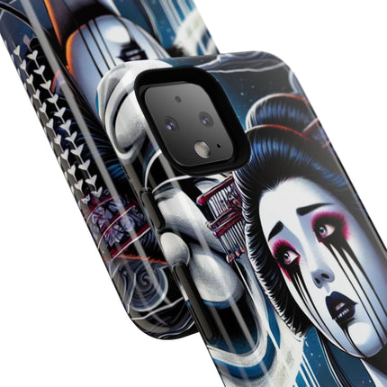 Geisha’s Black Ink Tears Phone Cases