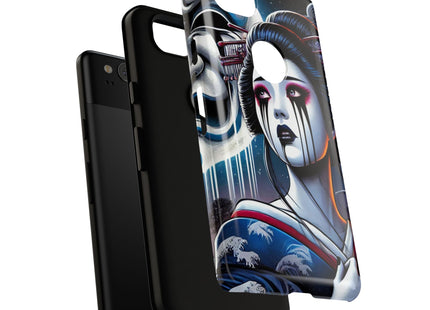 Geisha’s Black Ink Tears Phone Cases