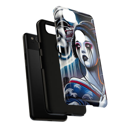 Geisha’s Black Ink Tears Phone Cases
