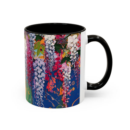 Golden Wisteria Elegance Colorful Mugs (11oz, 15oz)
