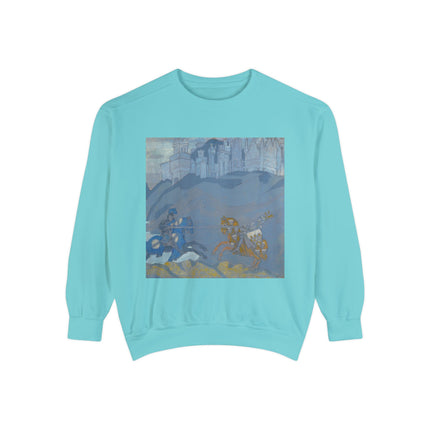 The Duel by Nicholas Roerich Unisex Garment-Dyed Sweatshirt