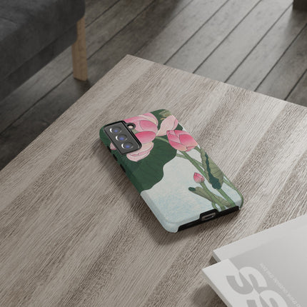 Blooming Lotus Flowers by Ohara Koson Phone Cases