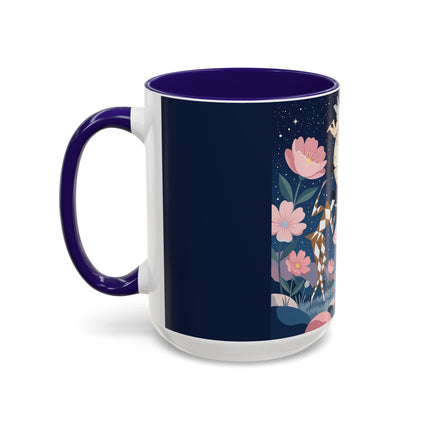 🕛🌸 Midnight Waltz Before Christmas Colorful Mug – Art Deco Holiday Fantasy