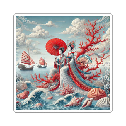 Ladies by the Quiet Sea Kiss-Cut Stickers (4 Sizes)
