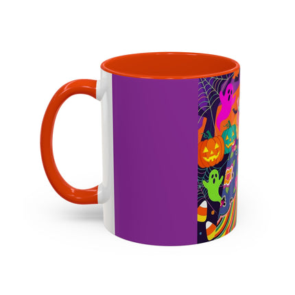 🌈👻 The Rainbow Ghost Masquerade Colorful Mug – Colorful Halloween Charm
