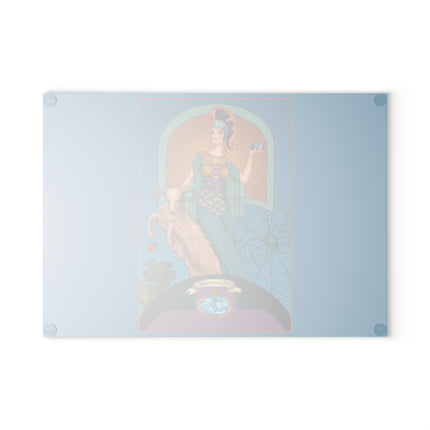March & Aquamarine Zodiac Glass Cutting Board