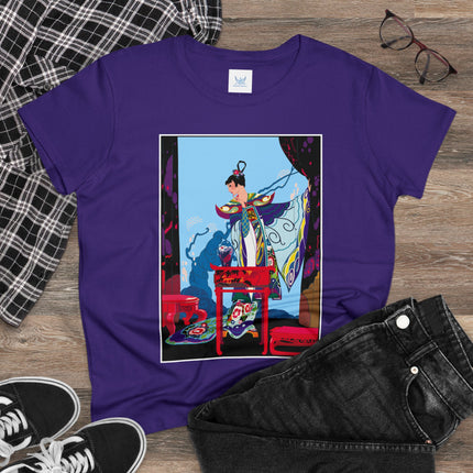 A Visual Journey by Umberto Brunelleschi Women's Midweight Cotton Tee