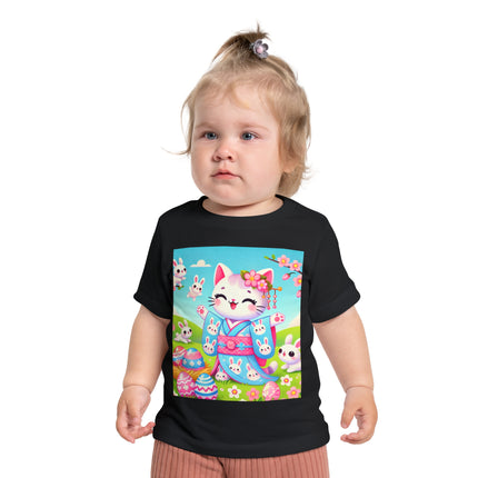 Springtime Kitten’s Easter Joy Baby Short Sleeve T-Shirt