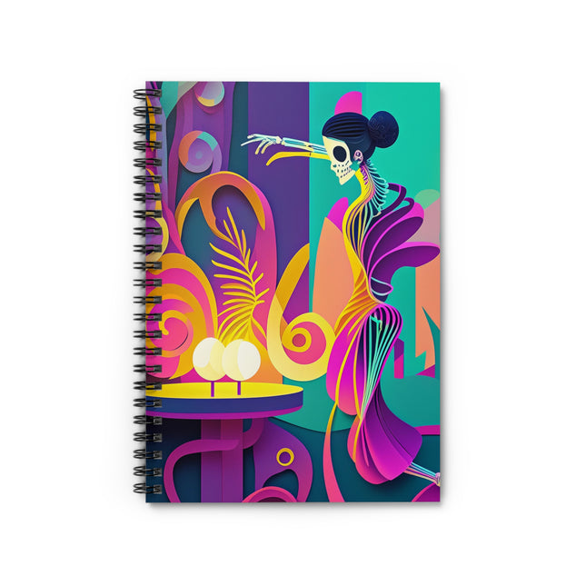 Dance of the Skeleton Ballerinas Spiral Notebook - Ruled Line