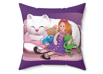 Joy of Friendship Spun Polyester Square Pillow