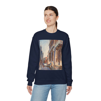 Gondola Moorings on the Grand Canal by John Singer Sargent Heavy Blend™ Crewneck Sweatshirt