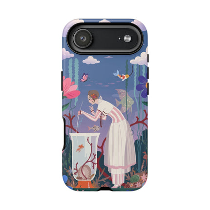 🐠🌸 The Enchanted Aquarium Garden Phone Case – Art Deco Underwater Fantasy