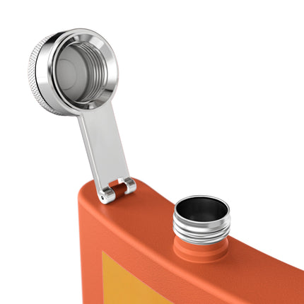 Falcon Mistress Stainless Steel Flask – Art Deco Majesty & Mythic Freedom